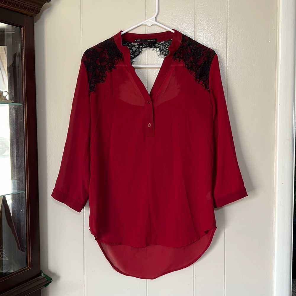 Dressy sheer top